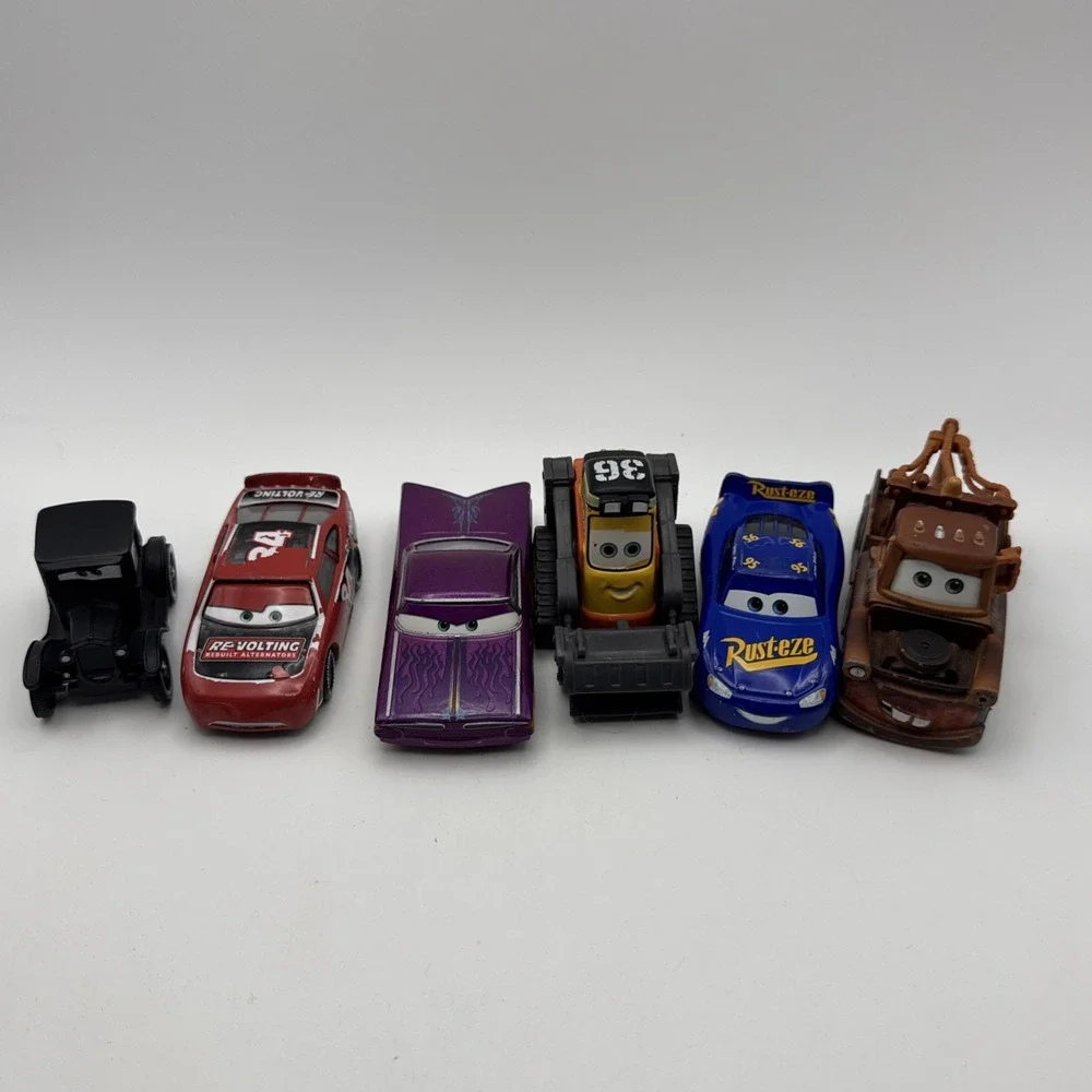 Large Lot Of Disney Pixar The Cars Bundle Vintage Plastic & Diecast 20 Pcs